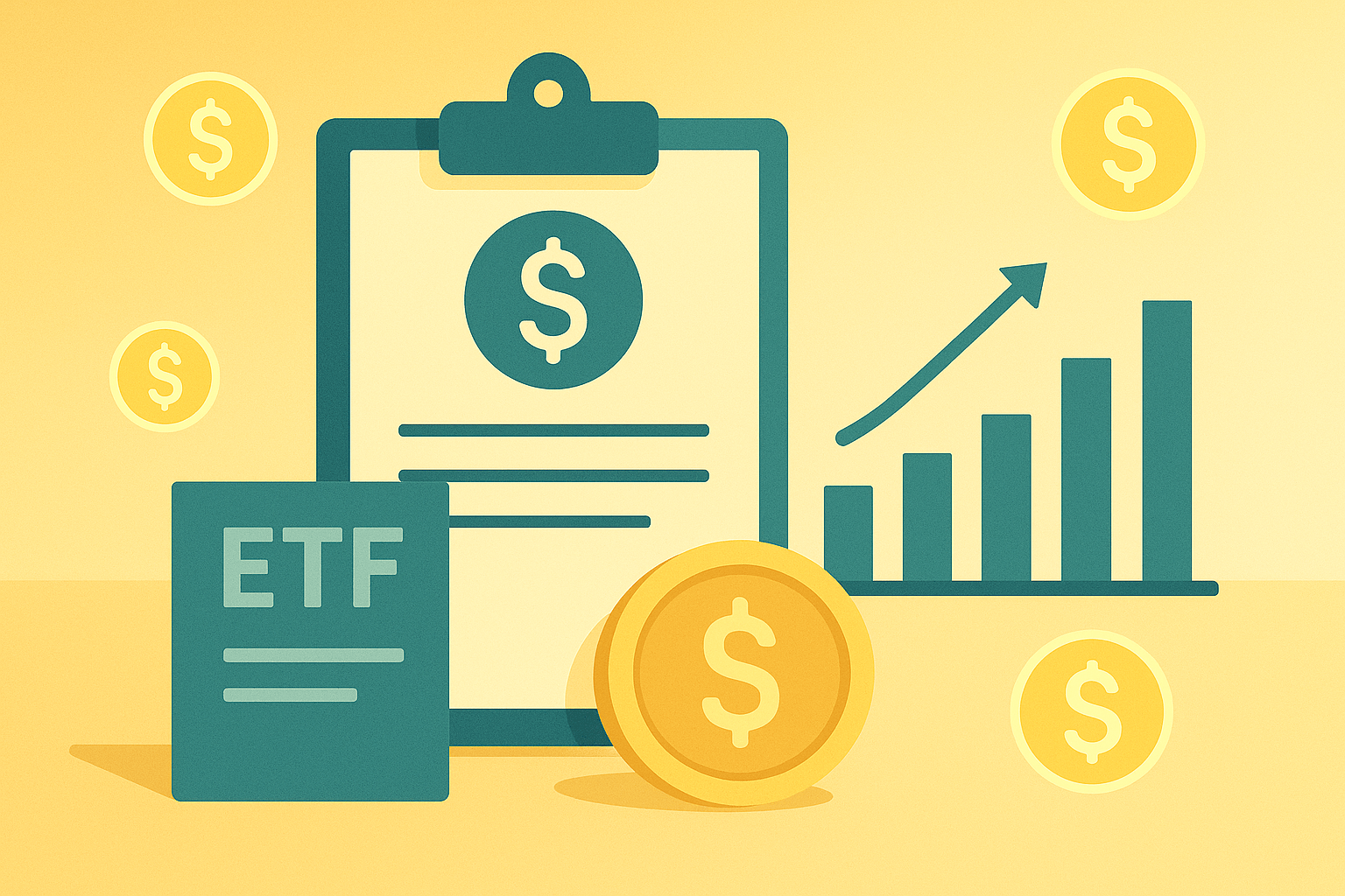 How to invest in dividend ETFs for passive income shown as a diversified portfolio generating steady cashflow