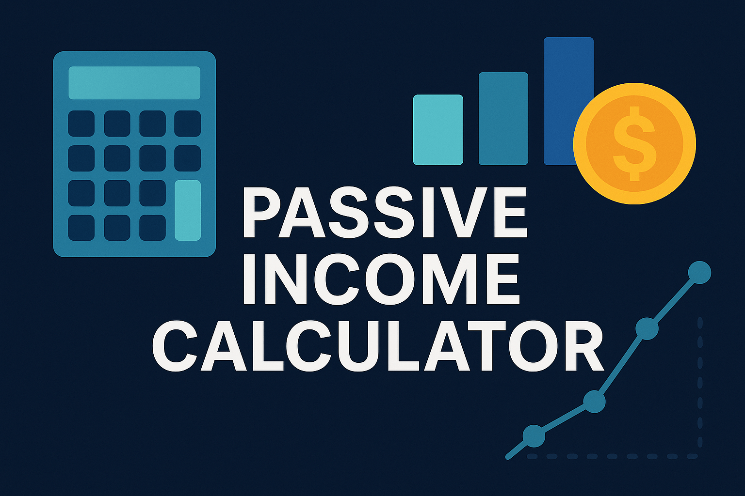 passive income calculator estimates for R20,000 and $1,000