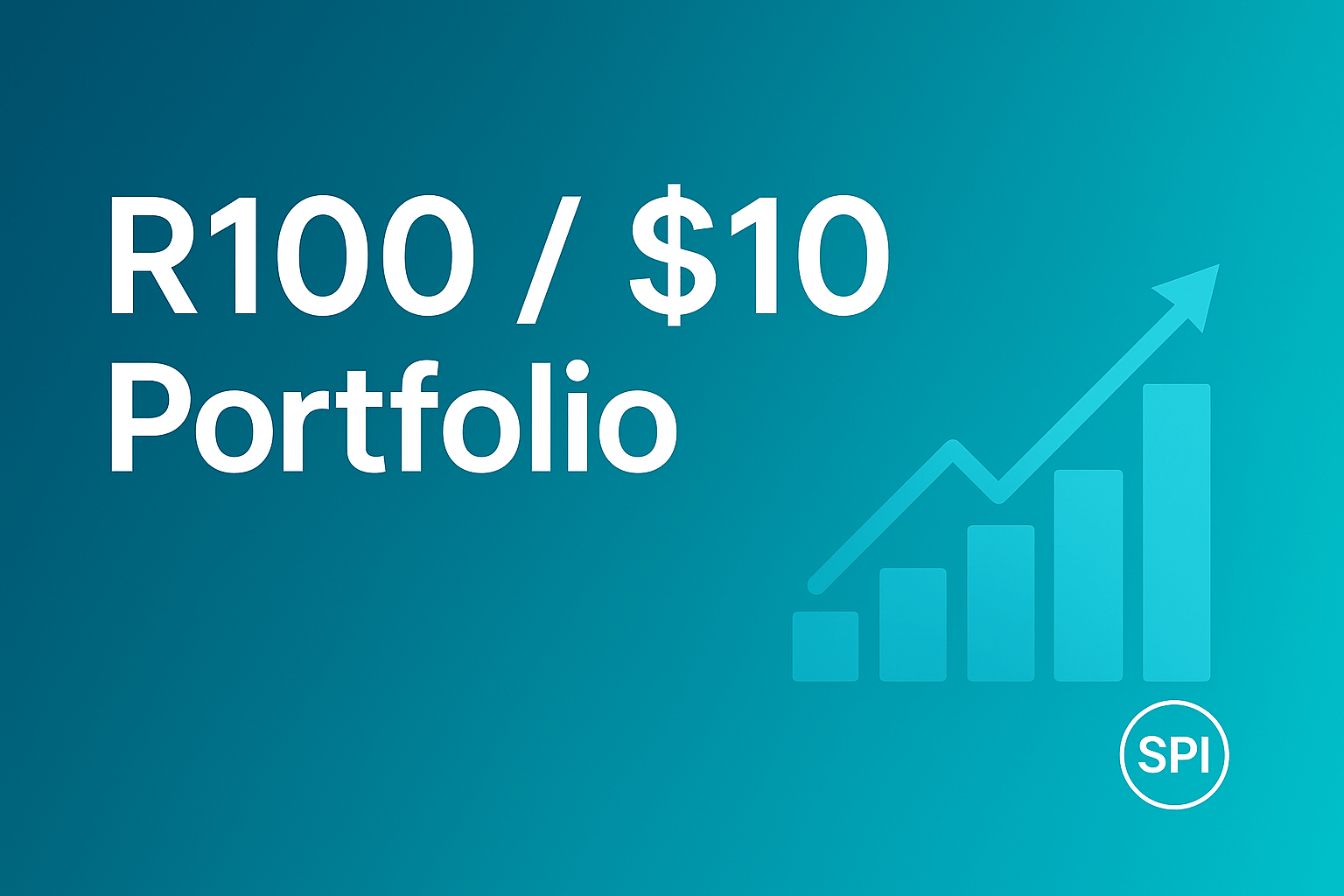 How to build stock portfolio with R100 / $10 beginner guide