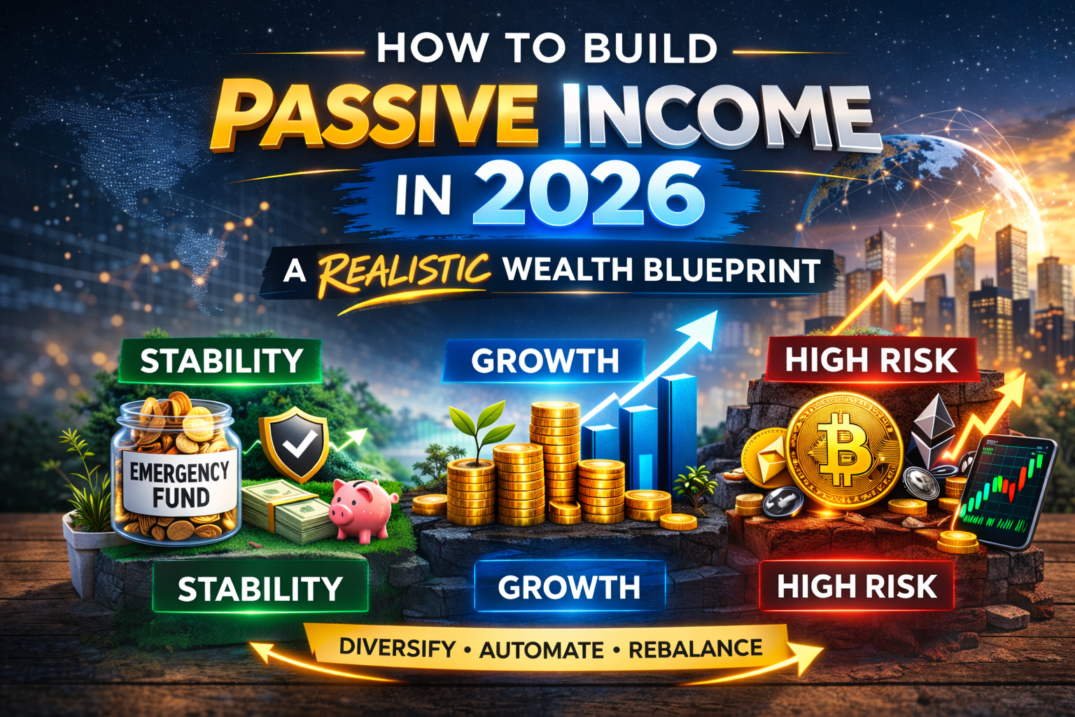 How to Build Passive Income in 2026: A Realistic Wealth Blueprint That Actually Works