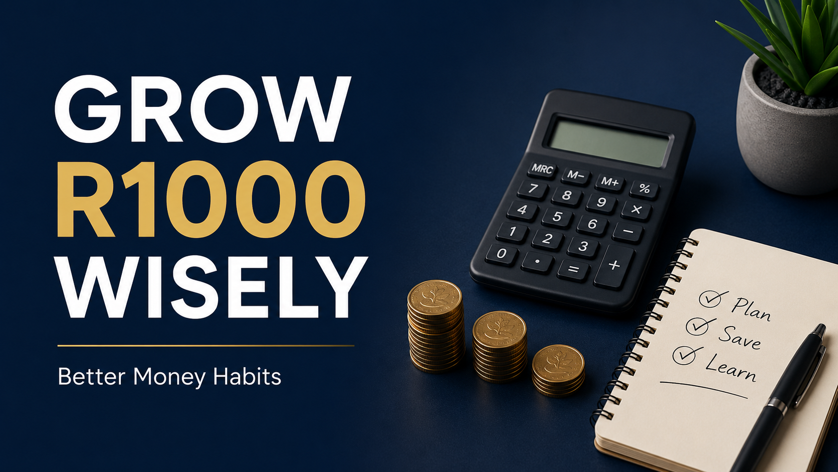 How to grow R1000 wisely using better money habits, savings, investing, debt reduction, skills, and small income experiments