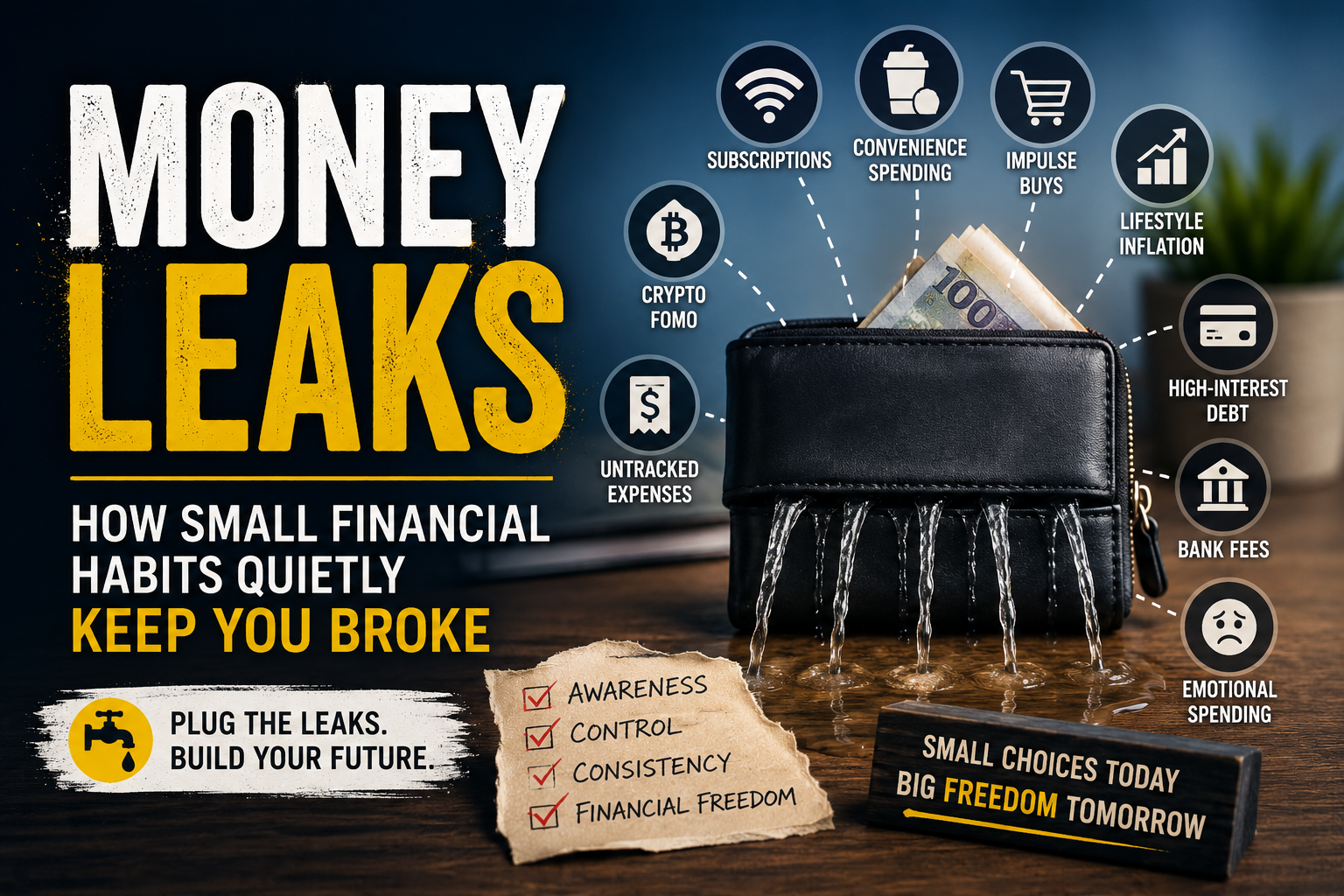 Money Leaks: How Small Financial Habits Quietly Keep You Broke